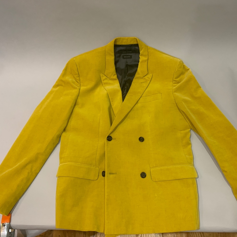 Marc Jacobs Collection Velvet Mustard Blazer
